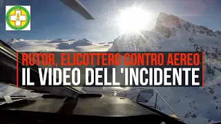 Ghiacciaio del Rutor, scontro in volo tra un aereo e un elicottero: le immagini dell'incidente