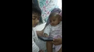 Baby Laughing when  Ayesha answers the phone | Must SEE, funny video