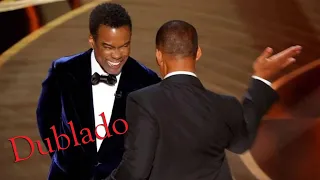 DUBLADOR OFICIAL DE CHRIS ROCK E WILL SMITH FAZ VERSÃO DUBLADA DA BRIGA NO OSCAR