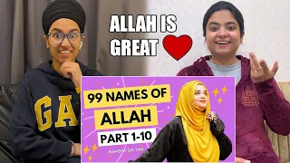 Indian Reacts To 99 NAMES OF ALLAH ⭐️( PART 1-10 ) Series by Ramsha Sultan