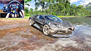 Abandoned Bugatti Divo rebuild | Forza Horizon 5 | Logitech G29 Gameplay | 4k60fps