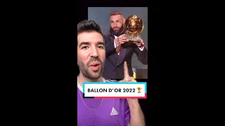 Karim Benzema Wins The 2022 Ballon D'Or Award 🏆