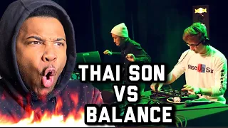 THAI SON vs BALANCE | Grand Beatbox LOOPSTATION Battle 2018 | 1/4 Final REACTION*