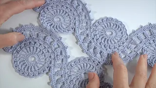 How to Crochet The MOST DELICATE TAPE LACE / Detailed master class