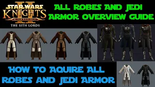 Star Wars KOTOR 2 Robes & Jedi Armor Guide | How to Acquire Robes & Jedi Armor With & Without Cheats