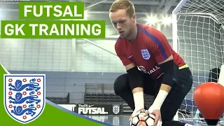 Close-range Blocks and Agility Drills | England Futsal Goalkeeper Training