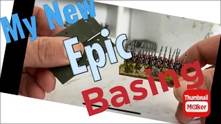 How I base my warlord games Epic miniatures