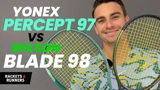 These are two AMAZING control rackets!! Yonex Percept 97 vs. Wilson Blade 98 | Rackets & Runners