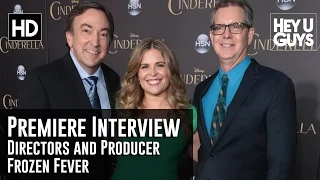 Directors Jennifer Lee & Chris Buck with Peter Del Vecho - Frozen Fever (Cinderella World Premiere)