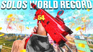 I BROKE THE SOLOS WORLD RECORD in WARZONE (54 KILL BEST SEASON 4 KAR98K GAMEPLAY)