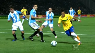 Neymar vs Argentina – 2011 Superclassico / First Leg | NEYMAR AND RONALDINHO PLAYING TOGETHER!