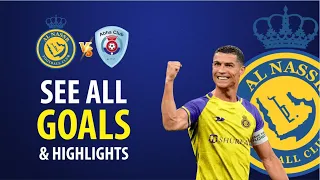 🔵🟡 CR7 FREE KICK GOAL | Al Nassr 2 vs Abha Club 1 | All Goals and Highlights 18 03 23