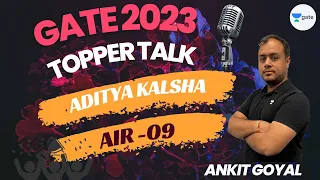 Youtube ki madad se foda IIT Kanpur ka paper | Topper Interview AIR-09 EE | GATE-2023 | Ankit Goyal