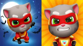 Talking Tom Hero dash ! 😠 😡Hit 50 bazooka raccoons😠 😡_ walkthrough gameplay (iOS, android)