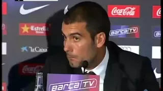 Así fue la presentación de Guardiola como entrenador del Barcelona