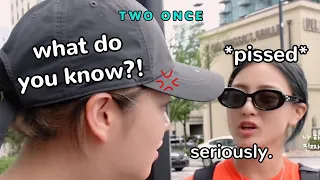 jeongyeon & jihyo bickering in the middle of the street in US 😂