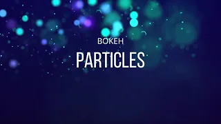 Colorful Particles Bokeh Light Background Video