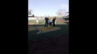 Al Wiegand First Pitch - South Bend Silverhawks