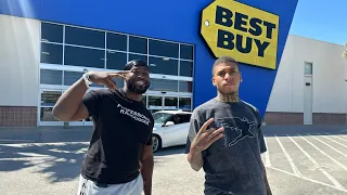 We Got A Job At BestBuy Ft. JIDION (Blasting Loud Music !!!)