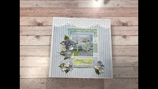 TUTORIAL PART 1 BEGINNER'S COTTAGE GARDEN 8 x 8 ALBUM SHELLIE GEIGLE JS HOBBIES AND CRAFTS