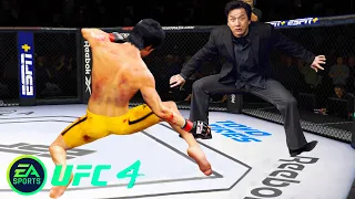 UFC4 Bruce Lee vs Master Jackie Chan EA Sports UFC 4 PS5