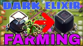 How to farm dark elixir as fast as possible at TH7 || Goblin Knife Strategy || powerclash with rpa.