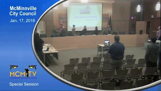 Special McMinnville City Council Meeting 1-17-2018