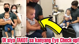 Baby Girl Ni Jhong Hilario na si Sarina GANITO siya KATAPANG sa kanyang Eye Check up