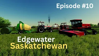Edgewater Sask | Excellent Yields from Making Silage Bales | Time Lapse | Farming Simulator 22