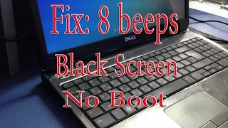 8 beeps and black screen Dell Inspiron N5010 VGA Fix