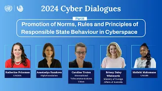 Promotion of Norms, Rules and Principles of Responsible State Behaviour in Cyberspace 🌐