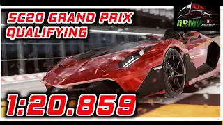 Asphalt 9 Grand Prix Lamborghini SC20 [ 01:20.859 ] Qualifying (three stars)