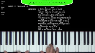 In Christ Alone (Kristian Stanfill) - How to Play on the Piano | F