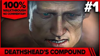 Wolfenstein: The New Order 100% Cinematic Walkthrough (Über, All Perks) 01 DEATHSHEAD'S COMPOUND