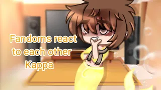 Fandoms react to each other// pt.1//Kappa (castel swimmer)