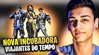 🔥 FREE FIRE AO VIVO - NOVA INCUBADORA VIAJANTES DO TEMPO 🔥 TESTANDO O CR7 AO VIVO 🔥  LIVE ON