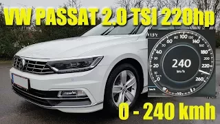 VW Passat 2.0 TSI 220hp DSG6 0-240kmh!!