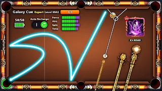 Double Kiss Shot GALAXY CUE Level MAX - The Most Wanted Cue in History of 8 Ball Pool - GamingWithK