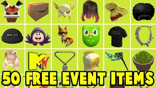 50 FREE ROBLOX AVATAR ITEMS From Events! 2023 Working Free Roblox Items