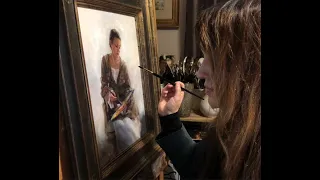 Time Lapse Video of my painting  " The Artist" oil on linen 12 x 17"