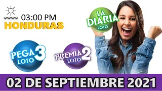 Sorteo 03 PM Loto Honduras, La Diaria, Pega 3, Premia 2, Jueves 02 de septiembre 2021 |✅🥇🔥💰