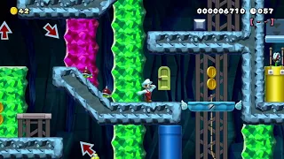 Colorful Crooked Cave 【Ninji】 by D U C K S 🍄Super Mario Maker 2 ✹Switch✹ No Commentary #ckt