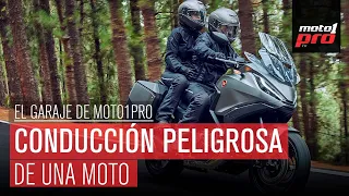 Conducción peligrosa de una moto