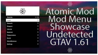 GTAV Atomic  Mod Menu Showcase UNDETECTED GTAV 1.61