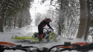 Рыбинск- это вам не Кандалакша) Сноубайк или снегоход  Snowbike vs Polaris