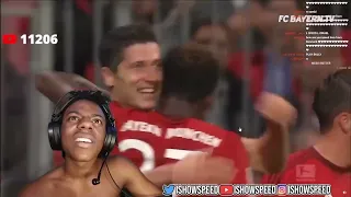 SPEED REACTS TO LEWANDOWSKI SCORING 5 GOALS