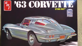 Plastic Models - 1/25 AMT 1963 Corvette Stingray - Work In Progress #1