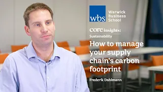 Core Insights: Sustainability - How to manage your supply chain's carbon footprint