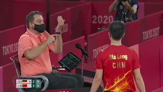 Ma Long's 2 Service Errors - Men's Table Tennis Semifinals | Tokyo 2020 Olympics [4k 60fps]