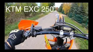 PIERWSZY WYJAZD KTM EXC 250 2008